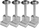 4PCS Truck Tool Box Mounting Kit, J Hook Crossover Boxes Silver 