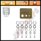 5 Sets Retainer Clips & O-Rings 1/4", 3/8", 1/2" with ClipKey Tool for Snap Ring