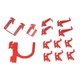 Wall Control 35-K-Basrd Slotted Tool Board Hook Kit, 13 Piece, Red