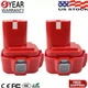 2-PACK 9.6Volt For Makita 4.8Ah Battery PA09 6222D 9100 9120 9122 9133 9134 9135