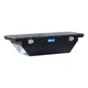 UWS 60" Angled Crossover Tool Box with Low Profile Gloss Black Aluminum Storage