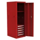 Homak 22in. Pro 2 Series 5-Drawer Side Tool Locker, Red, 22in.W x 24.5in.D x