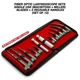 Fiber Optic Laryngoscope Intubation Kit 2 Handles with Mac & Miller 12 Pcs Kit