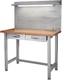 Work Bench Seville Classics UltraHD Lighted 48L x 24W x 65.5H Inches Stainless