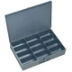 Durham 12 Compartment Box, 18x12x3", Fixed Dividers, Lot of 4