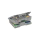 PLANO MOLDING 460000 Compartment Box,Snap Clip,Clear,2 3/4 in PK 6
