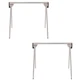 Sawhorse 29 In Folding Metal Saw Horse Steel Work Table Stand Adjustable 2 Pack