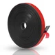 Qyueyue Adhesive Solid Rubber Strips - 1/2" Wide x 1/16" Thick x 180" Long, B...