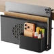 Desk Side Storage, Metal Laptop Holder with Magnetic Pen Box, Clamp-On Under ...