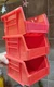 Akro-Mils 30210 AkroBins Plastic Storage Bin Hanging 5"x4"x3" Containers 3Pk Red