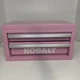 KOBALT Mini STEEL Tool Box w/ 2 Magnetic Drawers + LIFT-UP Lid, PINK Never Used!