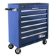 Homak BL04036061 36 in. H2Pro Series 6-Drawer Roller Cabinet - Blue New