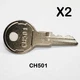 Two CH501 Keys ~  UWS Tool box truck Locks