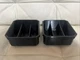 2pk Milwaukee PACKOUT Low Profile 3 Compartment Bin Organizer Tray - PETG Black