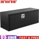 36x14x16 in Black Steel Heavy Duty Pickup Truck Bed Tool Box Trailer Storage