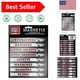 Chroma 9025 Silver Toolbox Magnet with 16 Removable Labels - Organize with Style