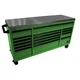 Homak RS Pro, 72&rdquo; RS Pro 10-Drwr Roller Cab w/SS Top-Green, Width 72 in, Height