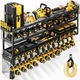 POKIPO 49" W Large Power Tool Organizer Wall Mount, 4 Layer Width, Black 