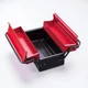 TONE BX420 Tool Case Red Metal Chest Cantilever V-Shape 2-Tier Flat Top Storage