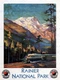 85557 RAINIER NATIONAL PARK NORTHERN TRAIN RAIL Decor Wall Print Poster