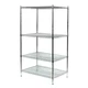 Wire Shelving Unit, 24"D X 48"W X 85"H, 4 Shelves, Chrome, 2Kpe4
