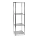 Manufacturer Varies Wire Shelving Unit, 18"D x 24"W x 85"H, 4 Shelves, Chrome