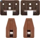LONTAN DGSL01 Plastic Drawer Slides and Guides 2 Pack 2 Pack, Drak Brown 