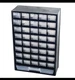 Stalwart Plastic Storage Drawers Organizer 41 Compartment Black Home Office G...