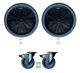 Genuinue Rubbermaid Replacement Wheels For Mega Brute Trash Container 9W71 9W73