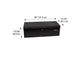 Montezuma MKDB36B 36" Steel Portable & Lockable Tool Storage Utility Box - Black