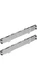 Flex Stack Pack Side Tool Rack Rail, 2-3/8"L x 2-3/4"W x 15-3/4"H, Pack of 2