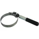 Lisle 54200 Swivel Grip Oil Filter Wrench, 4-5/16 to 4-3/4 Inch, Stainless