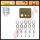 5 Sets Retainer Clips & O-Rings 1/4", 3/8", 1/2" with ClipKey Tool - Snap Ring I