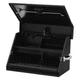 Montezuma Triangle Black Steel Top Hutch 23" W x 13" D x 14" H