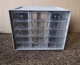 Vintage Akro Mils 10-115 15 Drawer Organizer Gray