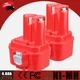 2pcs Ni-Mh Battery for Makita 9.6V Battery 4.8Ah 9100 9120 9122 9133 9134 9135