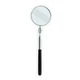 Ullman Telescoping Inspection Mirror Red Vinyl Grip 3-1/4 in. Diameter USA MADE