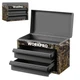 WORKPRO Metal Mini Tool Box, Top Tool Chest containing Two Drawers with Ball ...