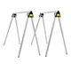 Stanley Silver Metal 750 lbs. Capacity Collapsible Sawhorse Set 29 H x 31 D in.
