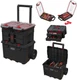 Keter Stack-N-Roll 2.0 Modular Tools Organizer for Garage Storage and DIY, 3 Pie