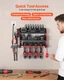 VEVOR 3-Tier Power Tool Organizer with Charging Station | Red
