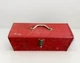Vintage Kennedy Kits KK-19 Red Metal Tool Box Made in USA Van Wert Ohio 19"