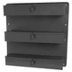 Steel Van Door Storage Tray 21x21x4.75 20 Ga 3 Drawer 9 Divider Tool Organizer