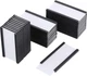 Outus 30 Pack Magnetic Label Holders 1 x 2 Inch 2 x 1 Inch, Black and White 