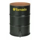 Tornado Open Head Vacuum Drum, Steel, 55 gal, Unlined, Black 95944 Tornado 95944