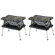 Keter Portable Folding Table Tool Storage Stand Workbench Sawhorse w/ 12" Clamps