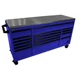 Homak RS Pro, 72&rdquo; RS Pro 10-Drwr Roller Cab w/SS Top-Blue, Width 72 in, Height