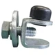 Dayton Festoon End Stop,C-Track 33N237 Dayton 33N237 190735260920 Galvanized