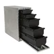 Ironton 5-Drawer Sidebed Storage Truck Box, Aluminum, 20in.&ndash;47in.W