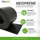 1/8" x 12" x 12" Neoprene Rubber Sheet &ndash; Durable, Flexible, USA Made Quality